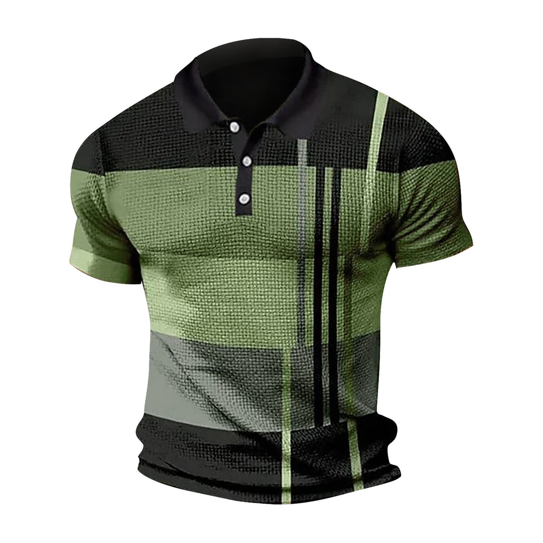 Men's Polo with a modern graphic design and short sleeves Lune London