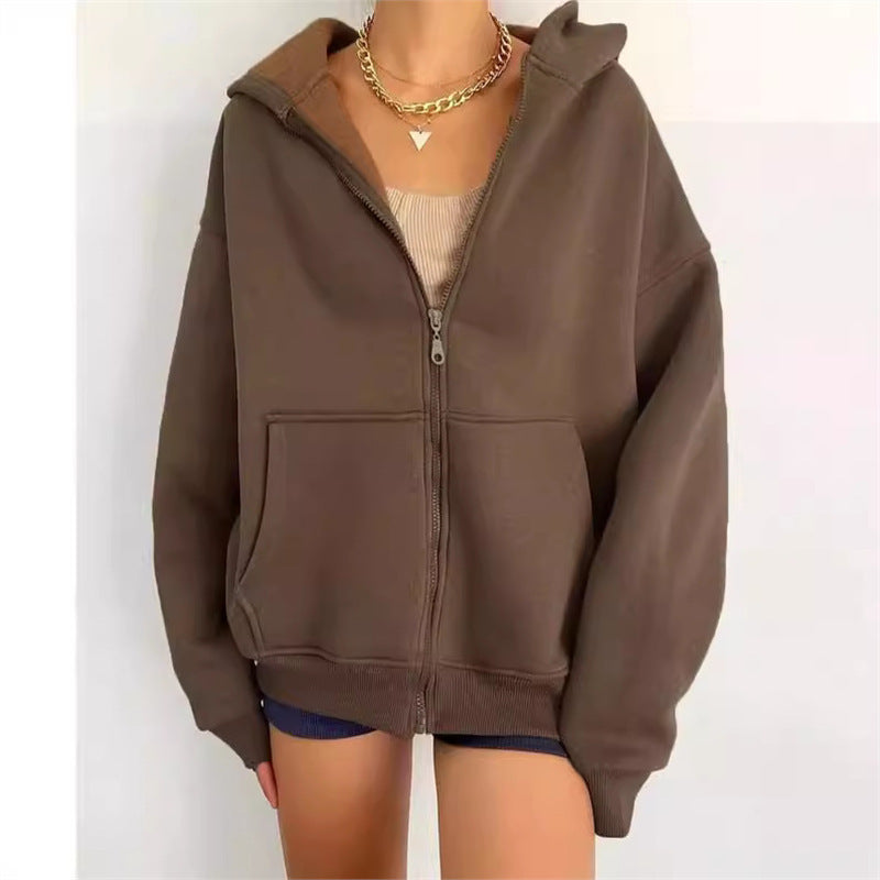 Oversized zip-up jacket for women Lune London
