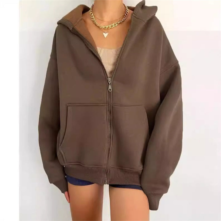 Oversized zip-up jacket for women Lune London