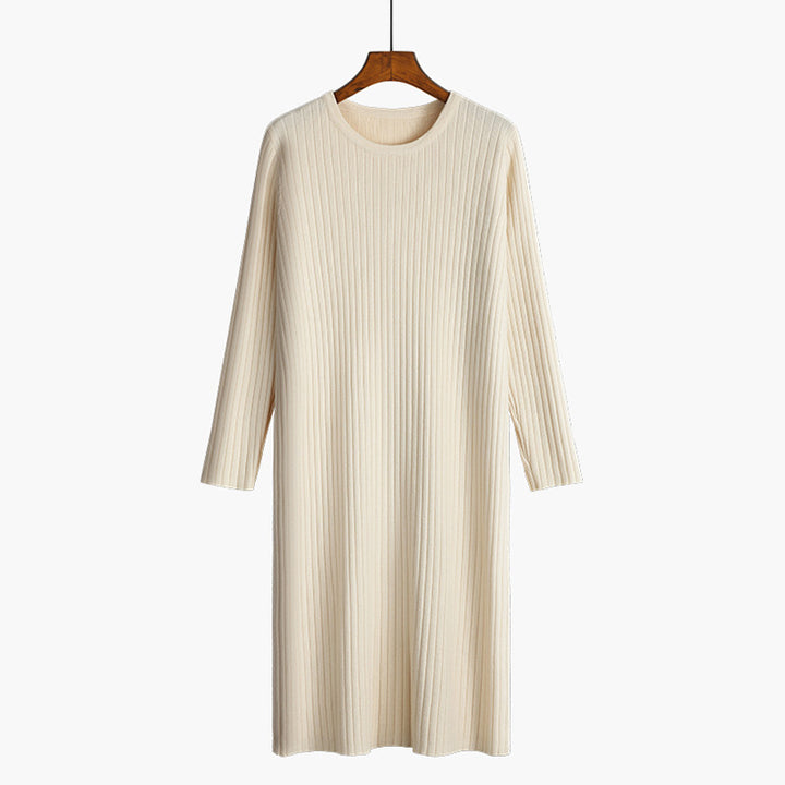 Knitted dress for ladies with a fine ribbed structure Lune London