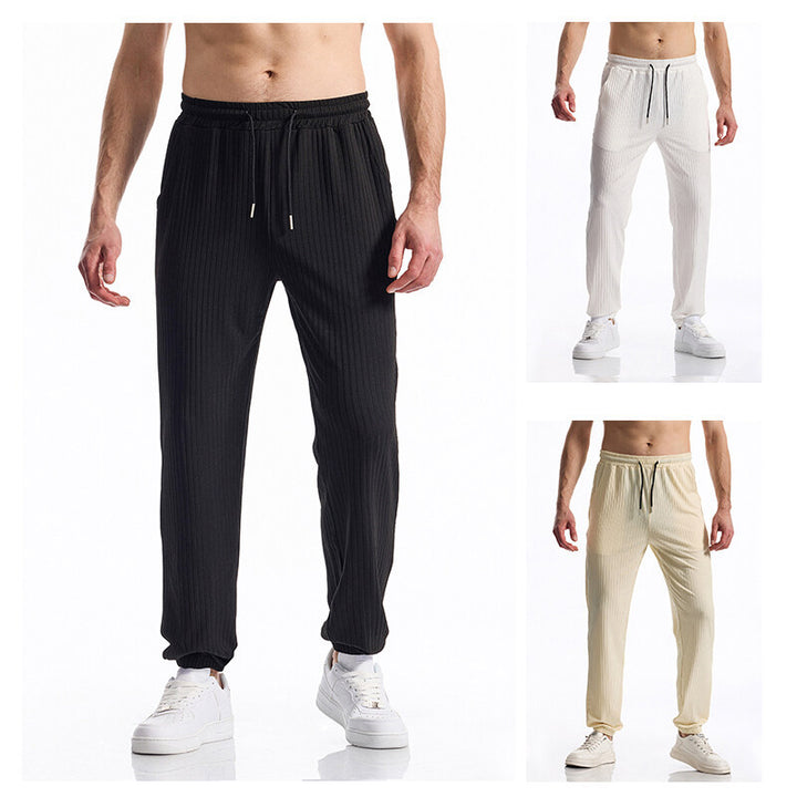 Casual men's jogging pants with elastic waistband and practical pockets Lune London