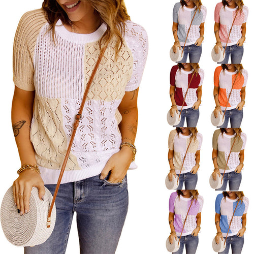 Women Fashion Knit Tops with Unique Patterns and a Casual Chic Fit