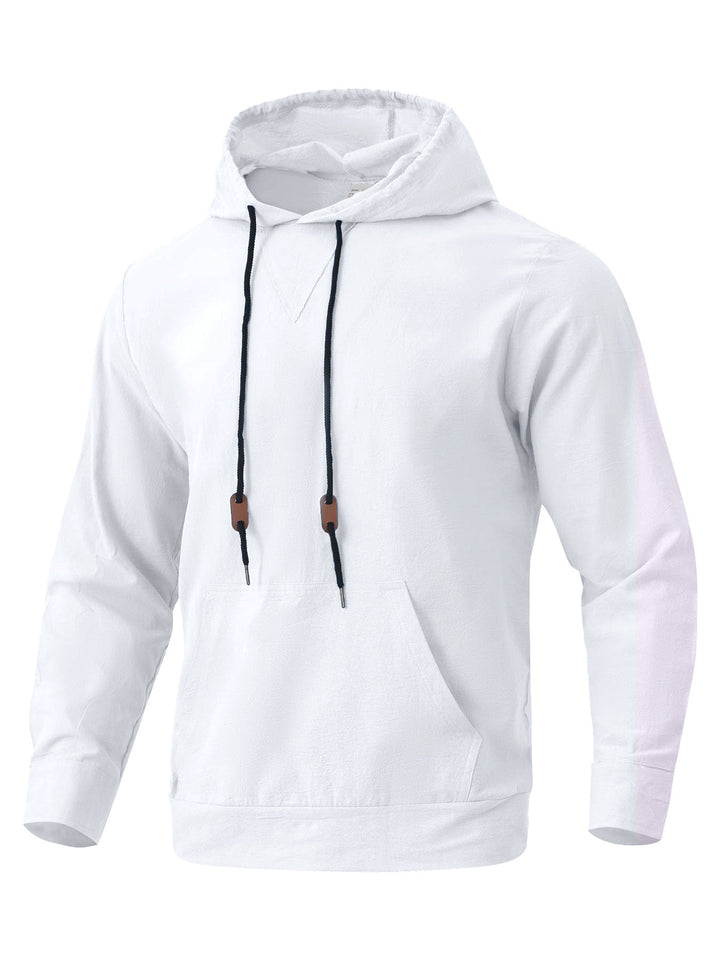 Men's casual hoodie with unique V design and practical pockets Lune London