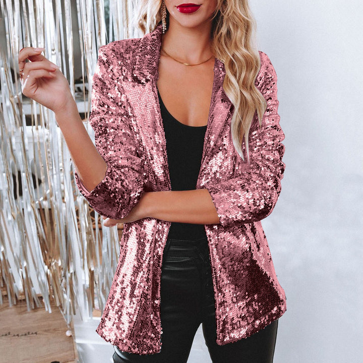 Women's jacket with sequin trim Lune London
