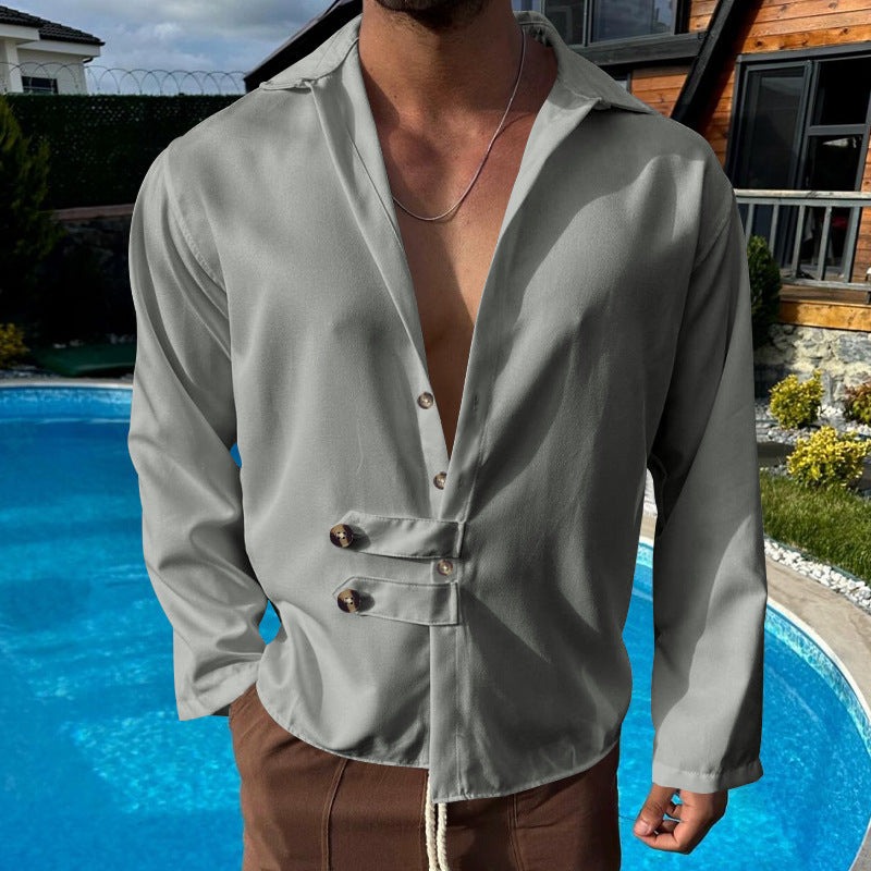 Men's elegant shirt with fashionable button closure Lune London