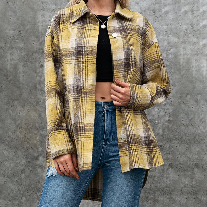 Lune London Short Cut Plaid Shirt for Women