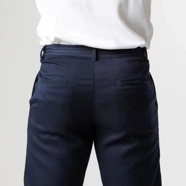 Trendy chino pants for men with elastic waistband and practical pockets Lune London