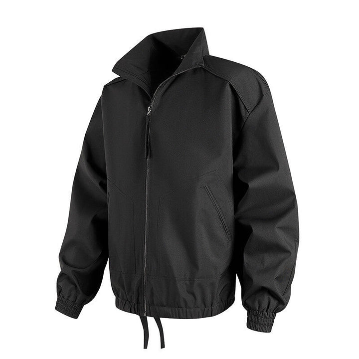Casual transition jacket for men with high collar and practical pockets Lune London