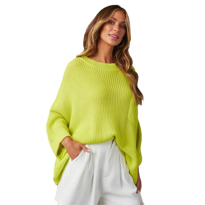 Oversized knit sweater for women with pockets Lune London
