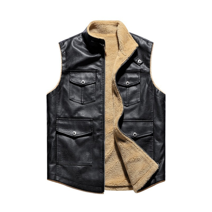 Casual style men's vest with warm inner lining from Lune London