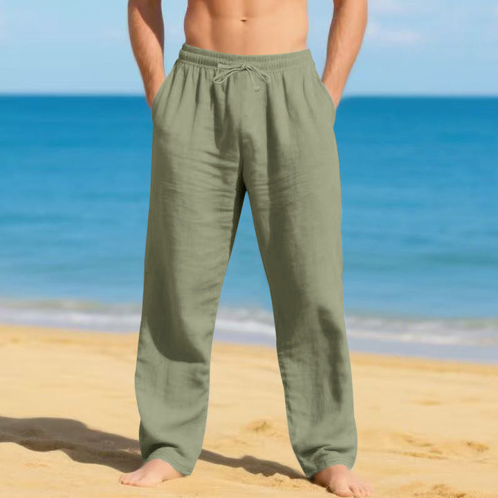 Men's lightweight beach pants with adjustable waistband Lune London