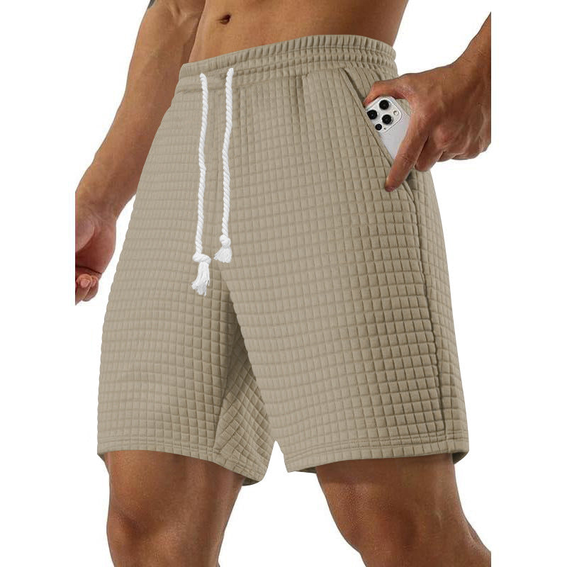 Men's sports shorts in breathable material with practical side pockets Lune London