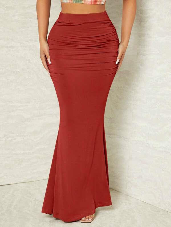 Maxi skirt for ladies with refined ruffle details and an elegant cut Lune London