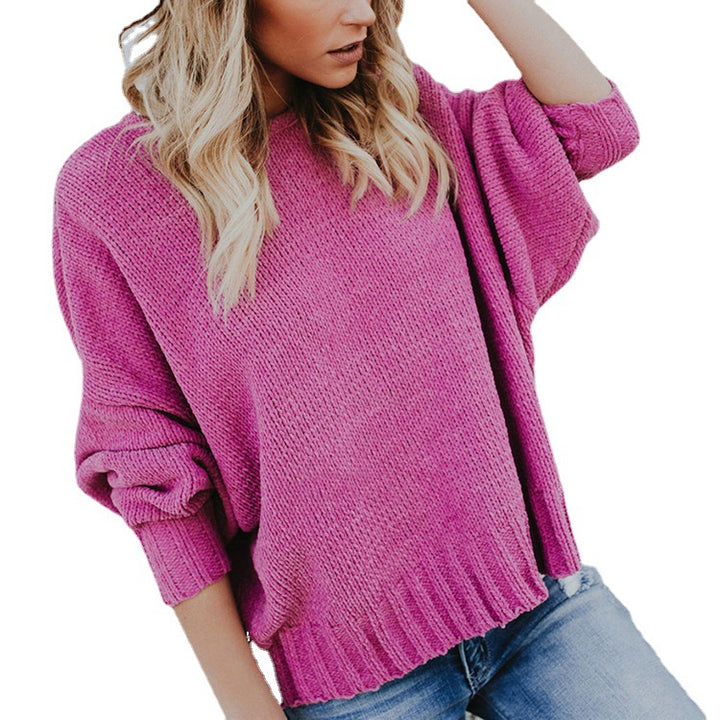 Pull en tricot oversize pour femmes avec des manches larges et un look décontracté Chic & Stil