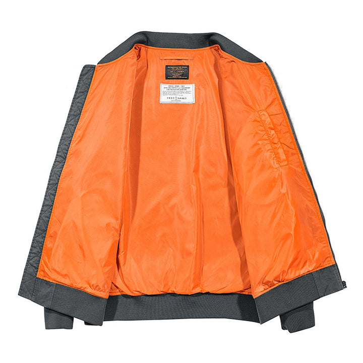 Men's bomber jacket with practical zip pockets and innovative inner lining Lune London