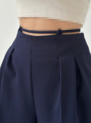 Pantalons chino taille haute pour femme avec nœud décoratif Chic & Stil