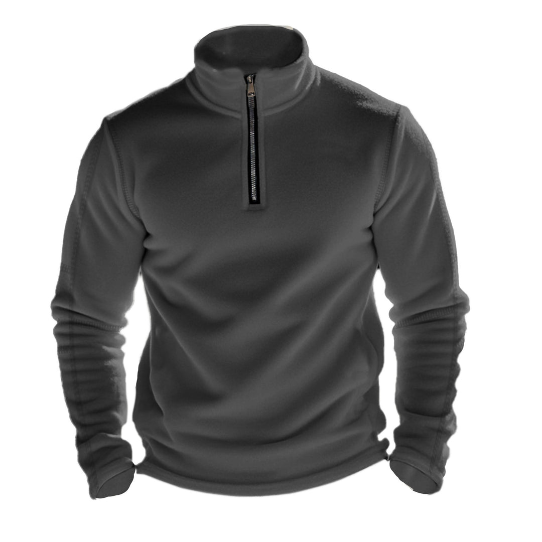 Men's fleece pullover with high collar Lune London