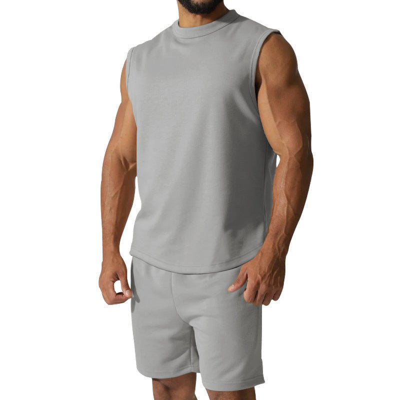 Men's short sleeve athletic set with elastic waistband and modern design Lune London