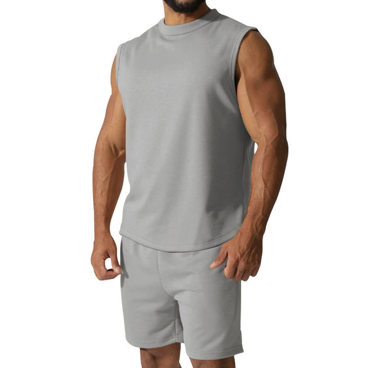 Men's short sleeve athletic set with elastic waistband and modern design Lune London