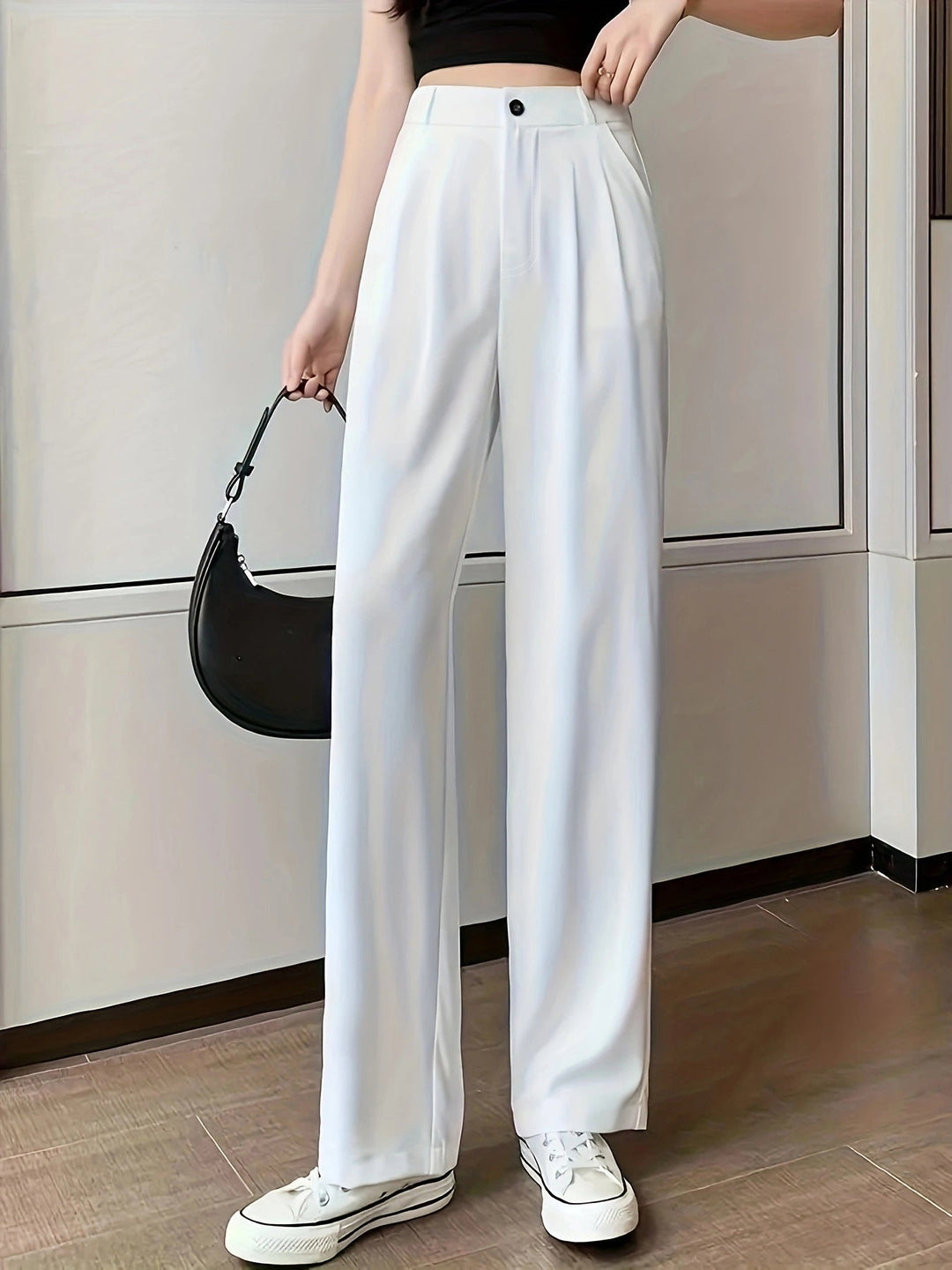 Lune London | Women's wide high-waisted trousers