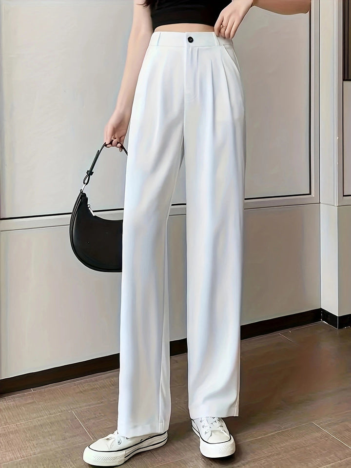 Lune London | Women's wide high-waisted trousers