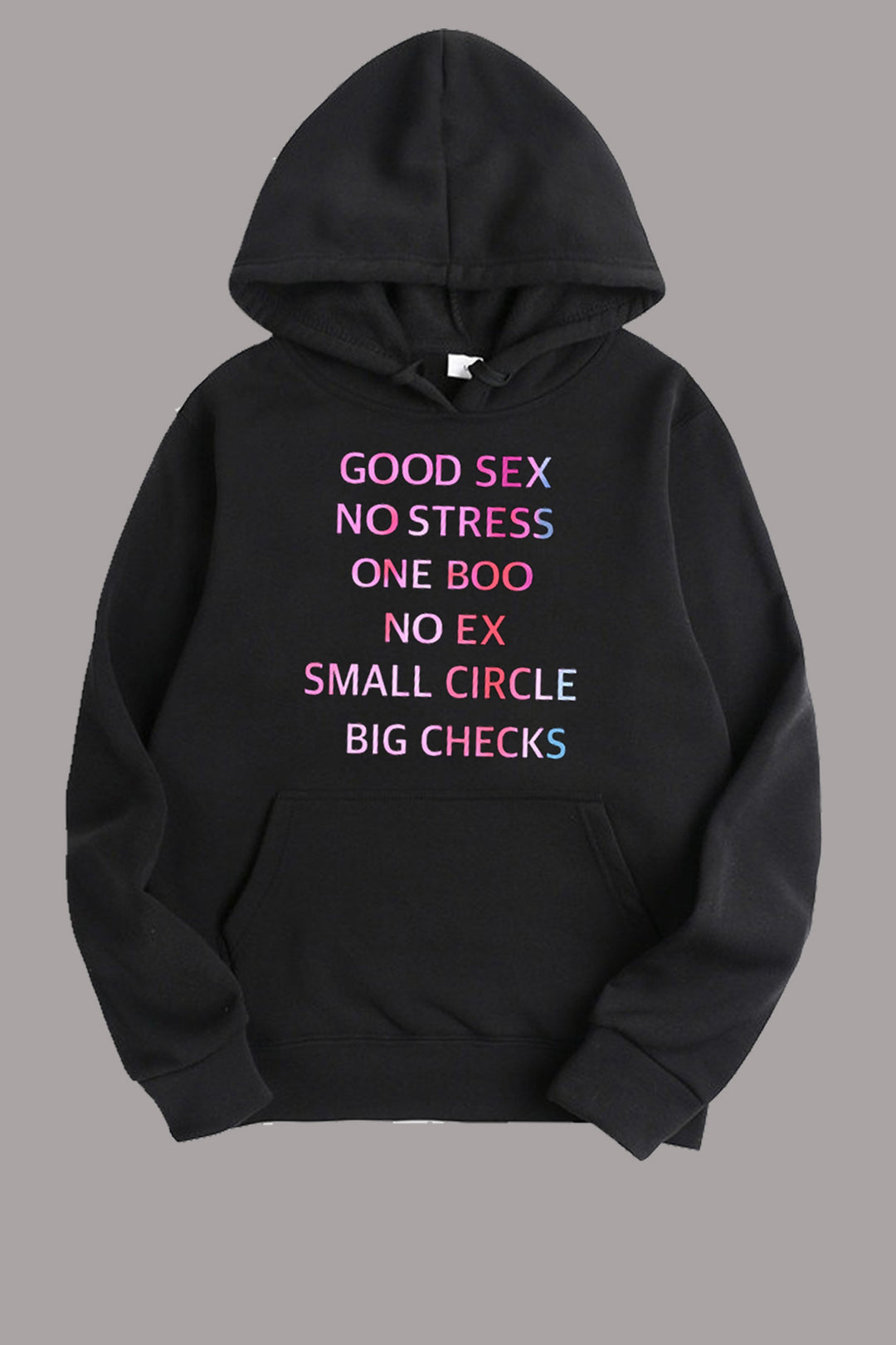 Hooded sweatshirt for women with a creative quote Lune London