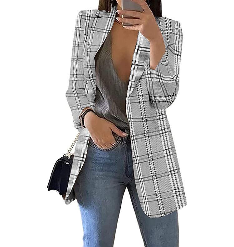 Plaid blazers for women with a modern cut and casual Lune London