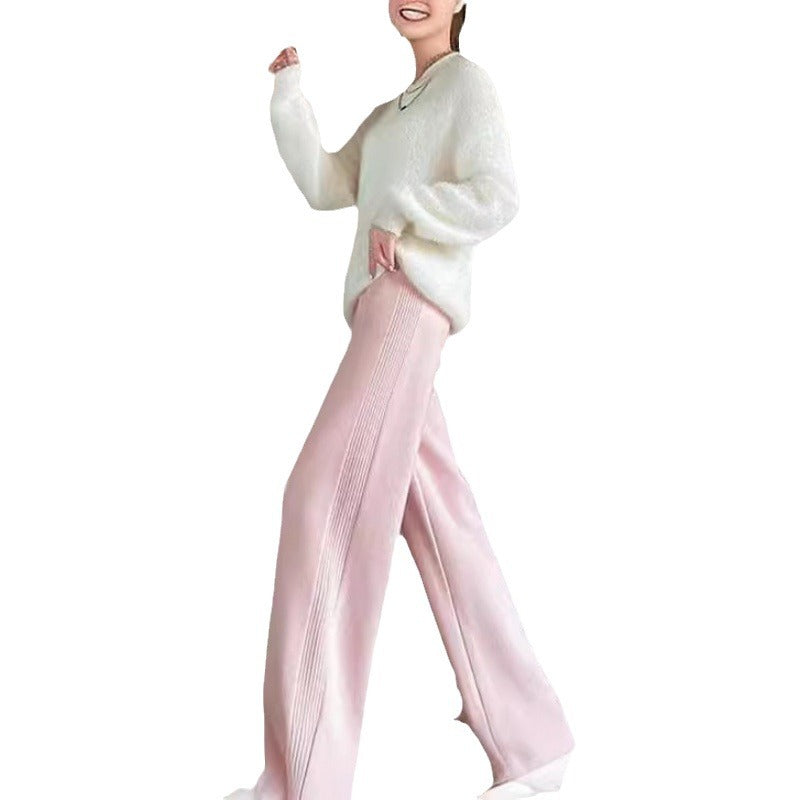 Pull en tricot surdimensionné pour femmes avec un large motif rayé et une coupe décontractée Chic & Stil