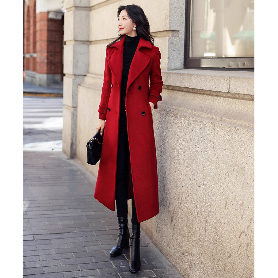 Elegant trench coat for women with double-breasted and loose fit Lune London