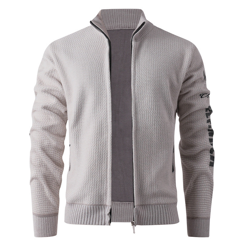Quilted casual jacket for men with high collar and modern inner lining Lune London