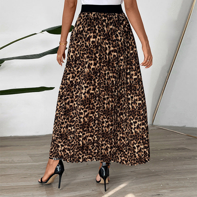 Lune London leopard print maxi skirt for women