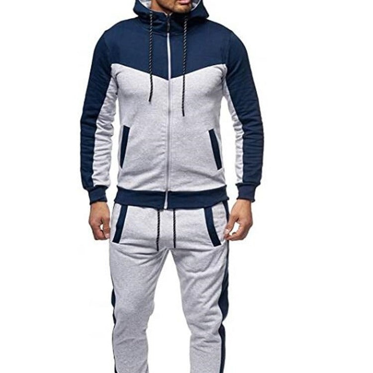 Sporty Men's Tracksuit with Hood and Practical Chic Pockets