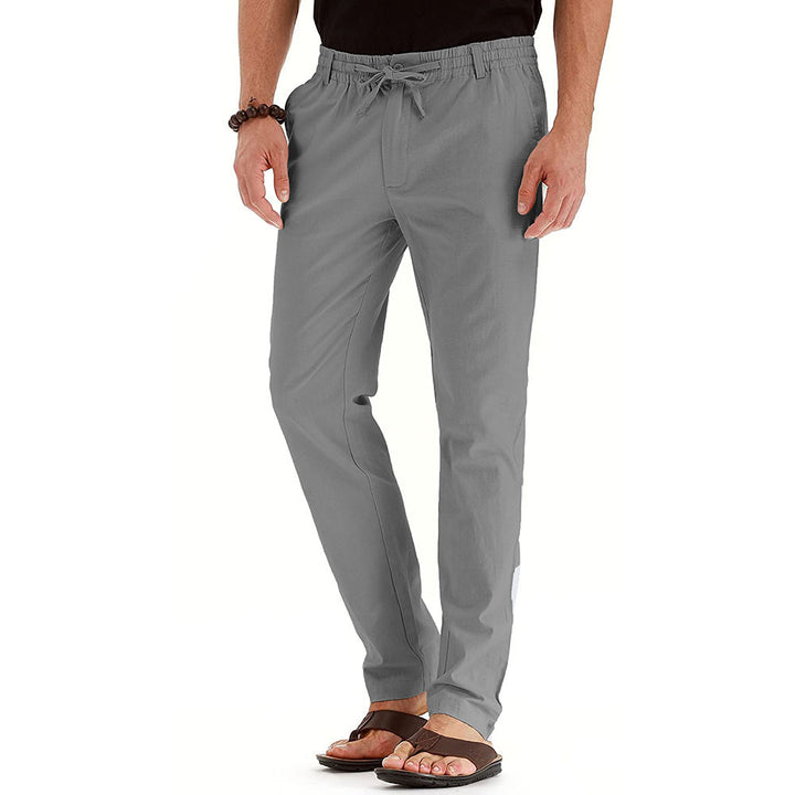 Casual linen pants for men with elastic waistband and comfortable fit Lune London