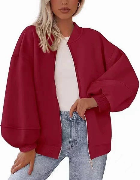 Ladies Oversized Chic Sweat Jacket