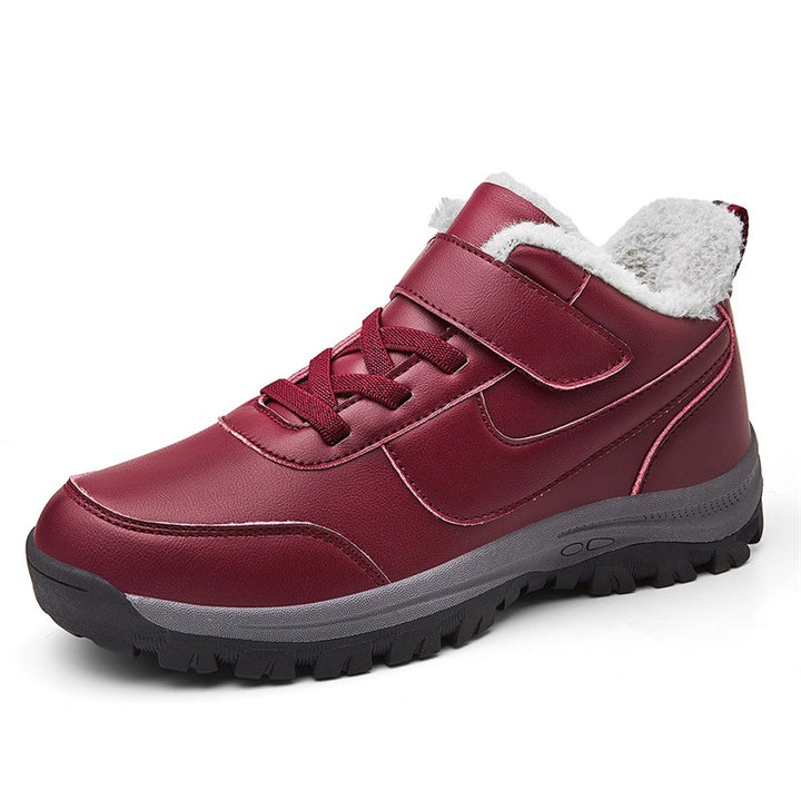 Women's winter booties, lined with warm, with non-slip sole and adjustable Velcro closure Lune London