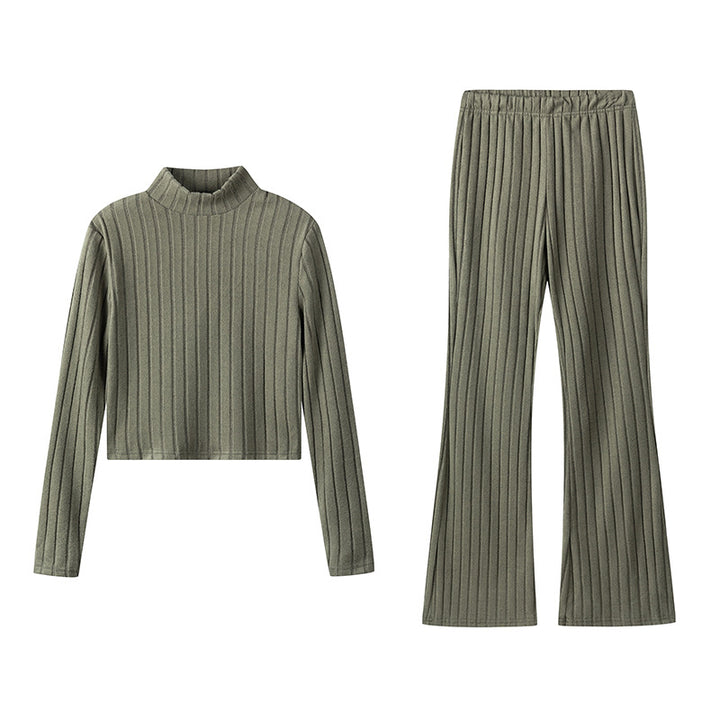 Lune London women's knit lounge set in soft material with an elegant turtleneck