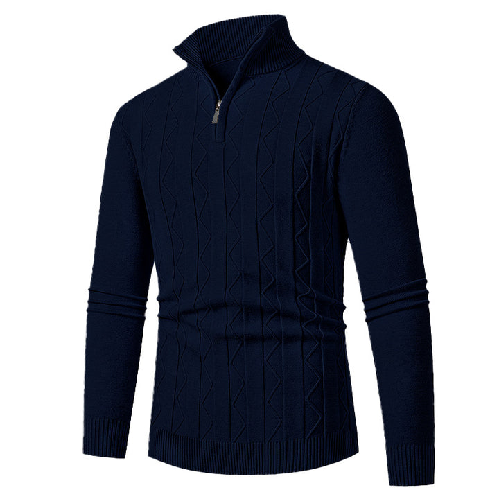 Elegant turtleneck sweater for men with structured design Lune London