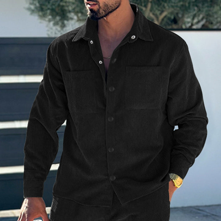 Corduroy jacket for men with two chest pockets Lune London