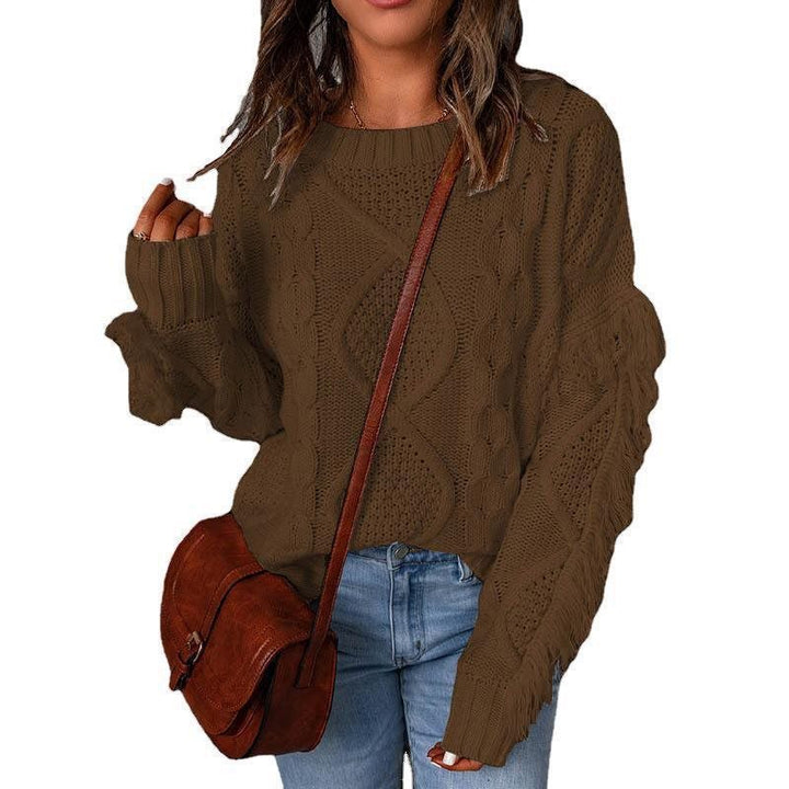 Woman's sweater with textured knit Lune London