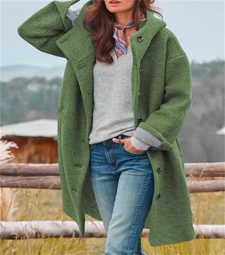 Ladies Oversized Chic Wool Coat