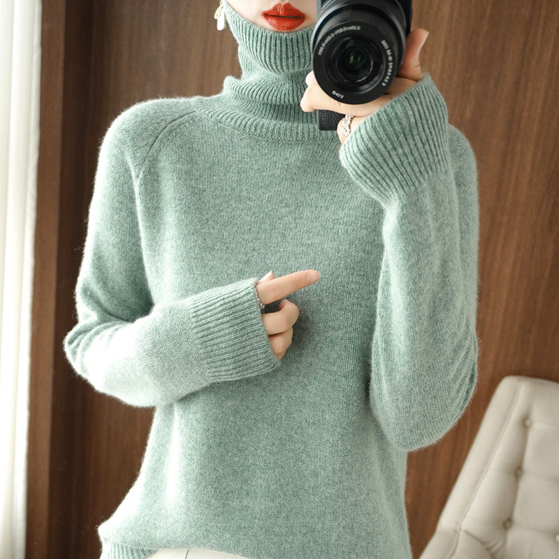 Womens cashmere turtleneck sweater Lune London