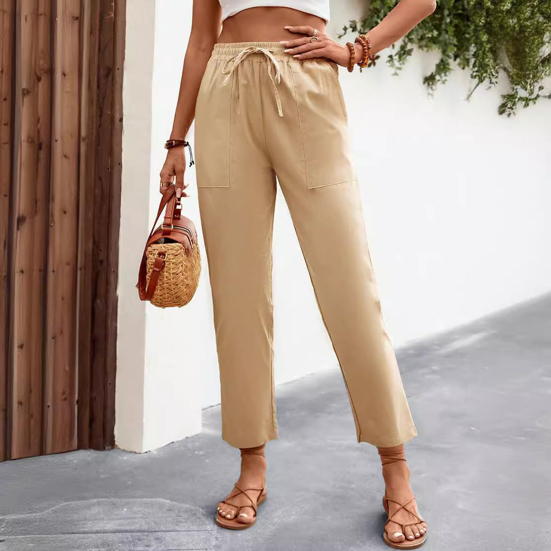 Comfortable leisure pants for women with side pockets Lune London