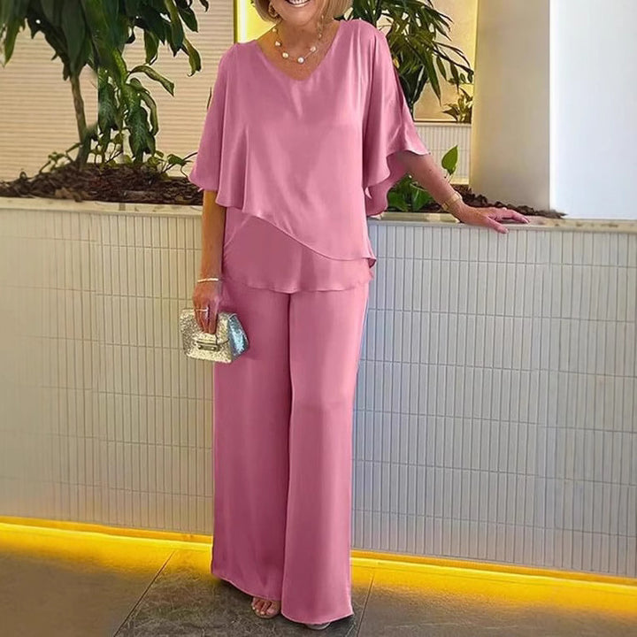 Women Elegant Floating Chic Jumpsuit Set