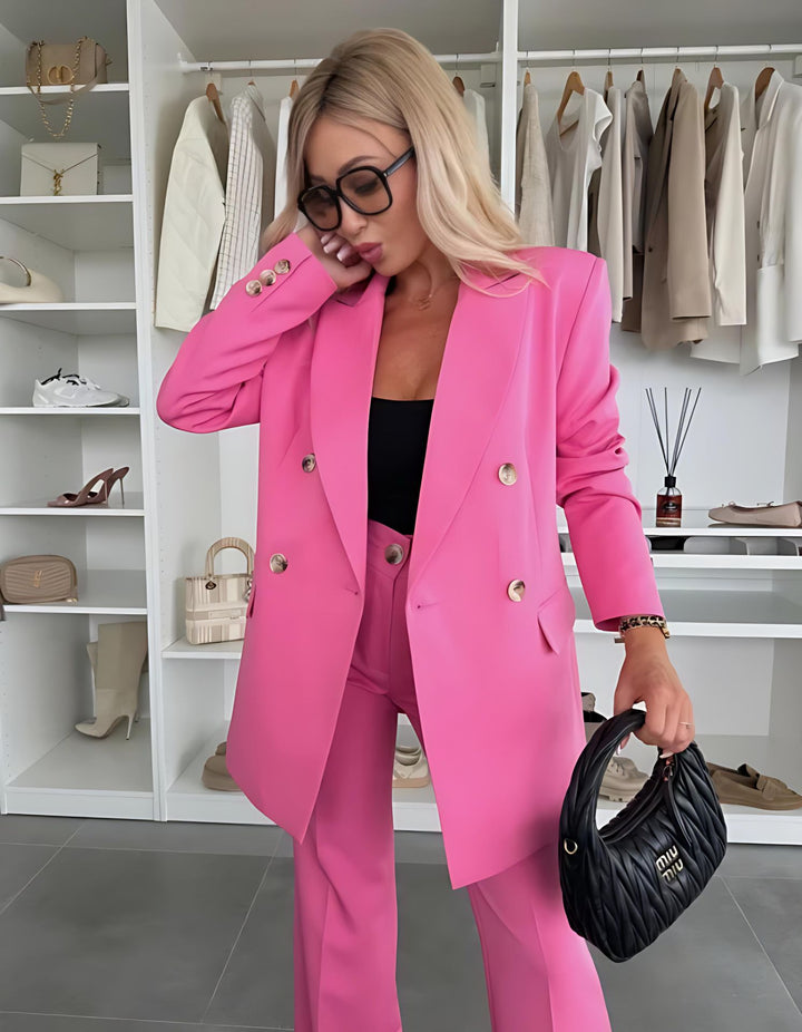 Women Oversized Double-Breasted Blazer Lune London