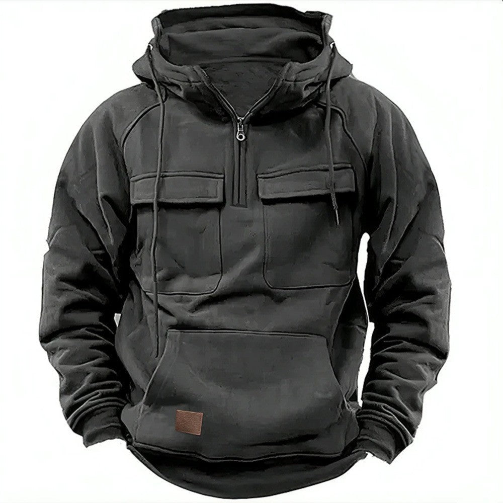 Men's functional hooded sweatshirts with practical pockets Lune London
