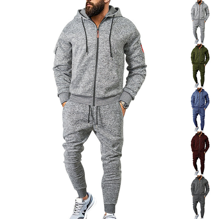 Two-piece sports training outfit for men with practical pockets and elastic waistband Chic und Stil