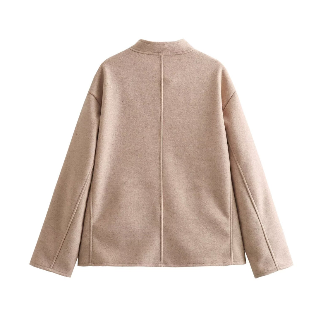 Veste de transition pour femmes au style oversized moderne avec des poches pratiques Chic & Stil