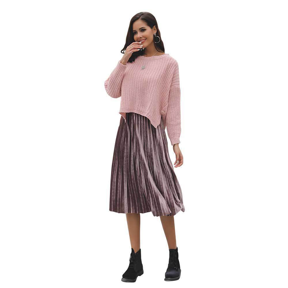Pull en tricot pour femmes dans un design décontracté avec un motif en tricot à la mode Chic & Stil