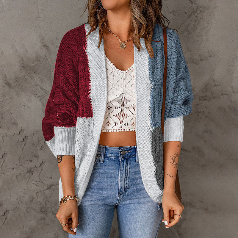 Women’s vest with a trendy color block design and deep pockets Lune London