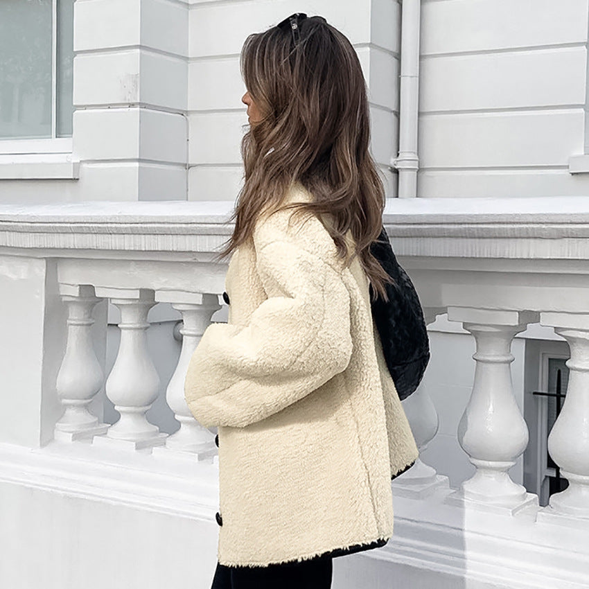 Fleece jacket for women with full zipper and simple design Lune London